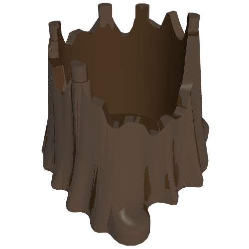 Lego Plant, Tree 6 x 6 Hollow Stump