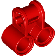 Lego Technic Axle and Pin Connector Perpendicular Double / Red