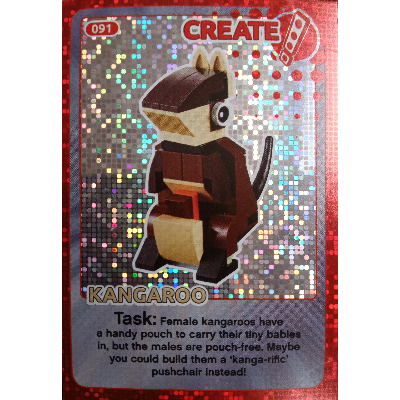 Lego Trading Card, Create The World - Kangaroo (foil)