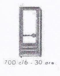 Lego Individual 1 x 2 x 4 Door (with glass)