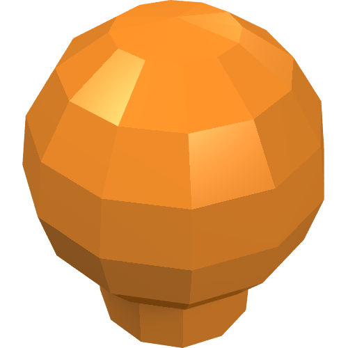 Lego Decoration Ball / Orb / Sphere [Scala Finial] / Orange