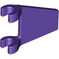 Lego Flag 2 x 2 Trapezoid with Flat Area between Clips / Dark Purple
