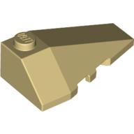 Lego Brick Wedged, Sloped 4 x 2 Triple Right / Tan