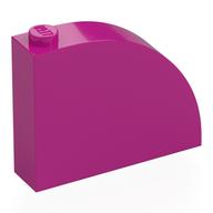 Lego Brick Curved 1 x 4 x 2 2/3 / Magenta