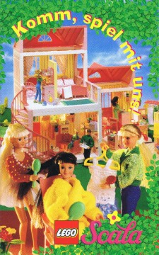 Lego 1997 Mini Scala German - Komm, spiel mit uns!  6 x 9.5 cm
