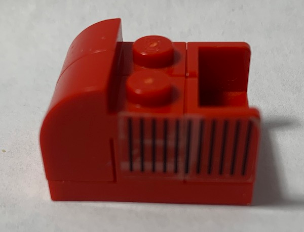 Lego Stickered Assembly 3 x 2 x 1 2/3 with Black Lines Pattern on Both Sides (Stickers) - Set 5533