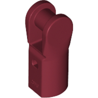 Lego Bar Holder with Hole and Bar Handle / Dark Red