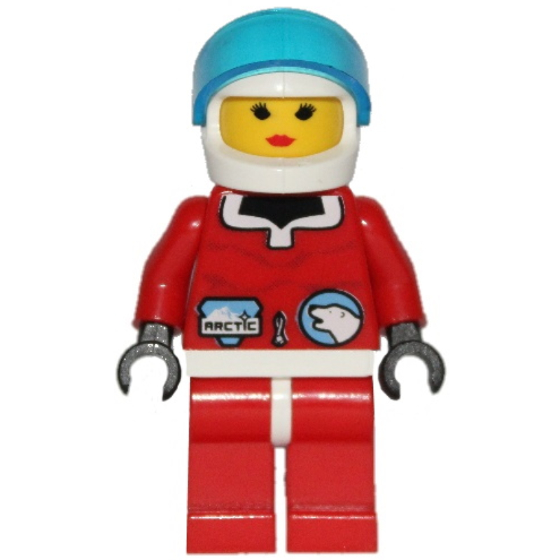 Lego Arctic Crew, Red, Helmet and Visor