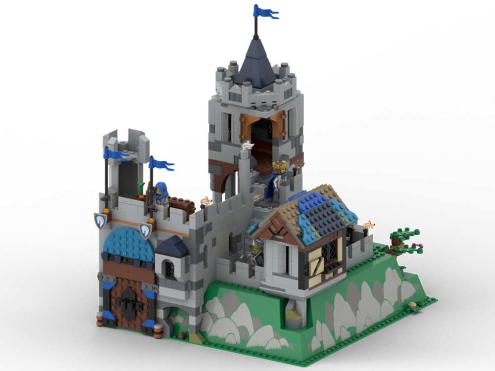 Lego 31168 Castle on 2552 baseplate (alternate build)