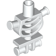 Lego Torso - Skeleton Thick Shoulder Pins / White