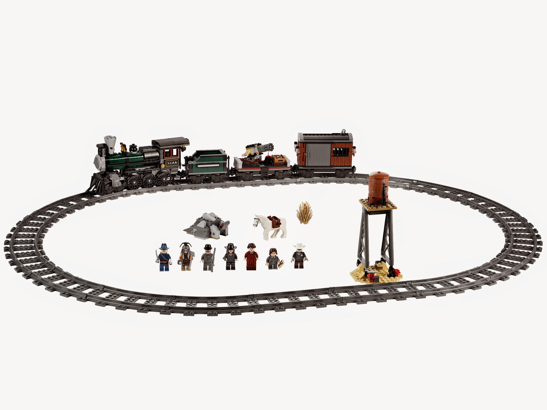 Lego Constitution Train Chase