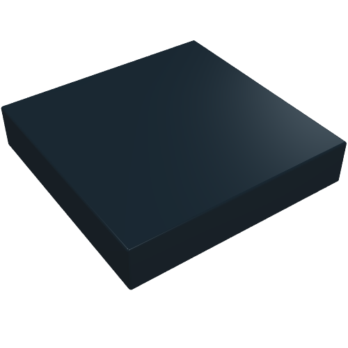 Lego Tile 2 x 2 without Groove / Black