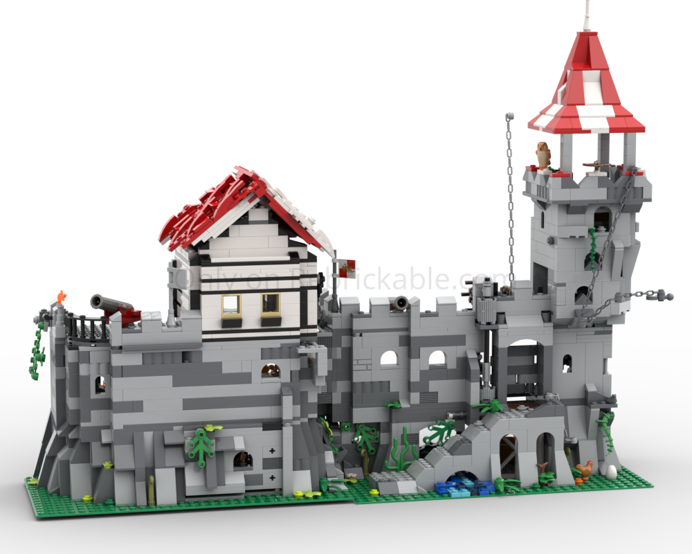 Lego Medieval Castle – Two-Story Mountain Fortress with Tower