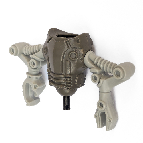 Lego Large Figure Torso with Arms, Jens (McDonalds) / Dark Gray