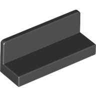 Lego Panel 1 x 3 x 1 / Black