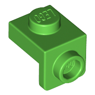 Lego Bracket 1 x 1 - 1 x 1 / Bright Green