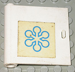 Lego Door 1 x 5 x 4 Left with Interfrigo Snowflake Logo Pattern (Sticker) - Set 147