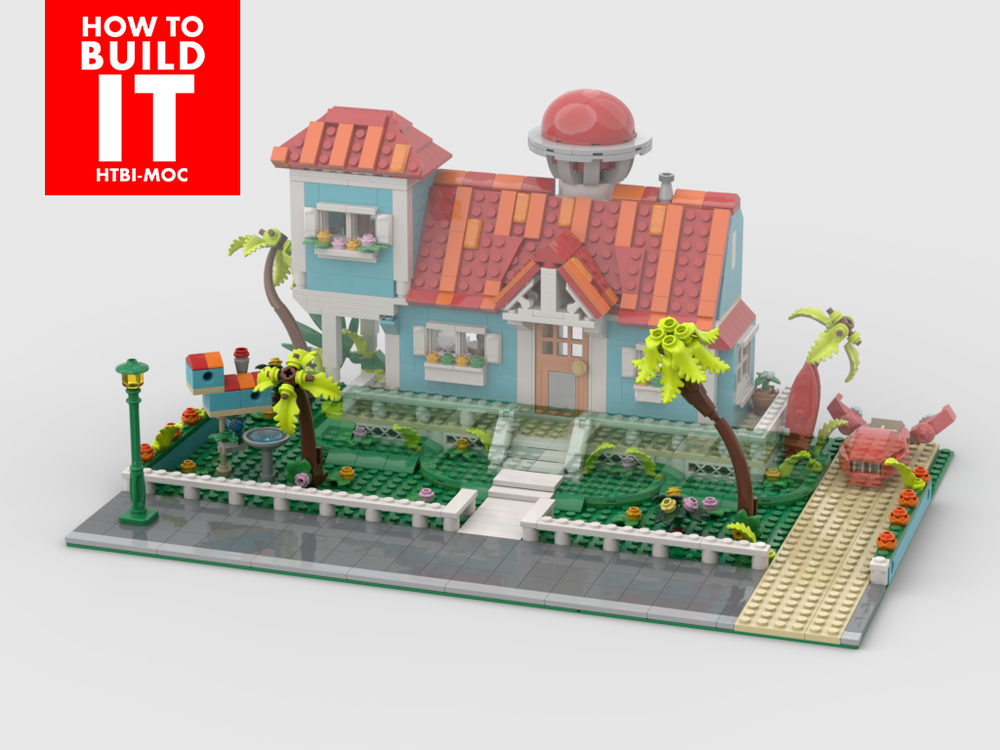 Lego Display for set 43268 - Lilo and Stitch Beach House