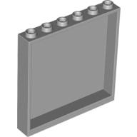 Lego Panel 1 x 6 x 5 / Light Bluish Gray