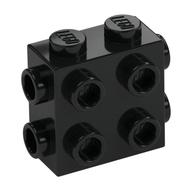 Lego Brick Special 1 x 2 x 1 2/3 with 8 Studs on 3 Sides / Black