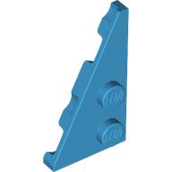 Lego Wedge Plate 2 x 4 27° Left / Dark Azure