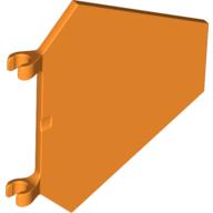 Lego Flag 5 x 6 Hexagonal with C Clips / Orange