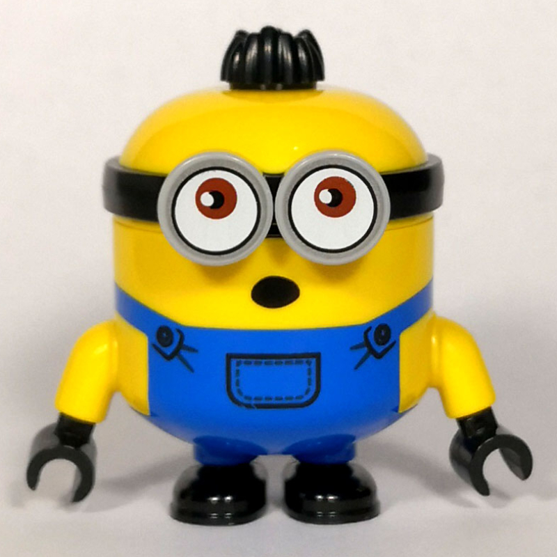 Lego Minion Otto, Blue Overalls, Surprised