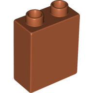 Lego Duplo Brick 1 x 2 x 2 / Dark Orange