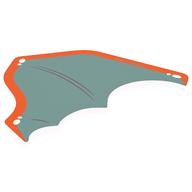 Lego Wing, Left, with Dark Turquoise Inside Print