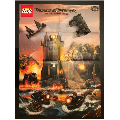 Lego Poster, Pirates of the Caribbean, On Stranger Tides - Whitecap Bay / [No Color/Any Color]