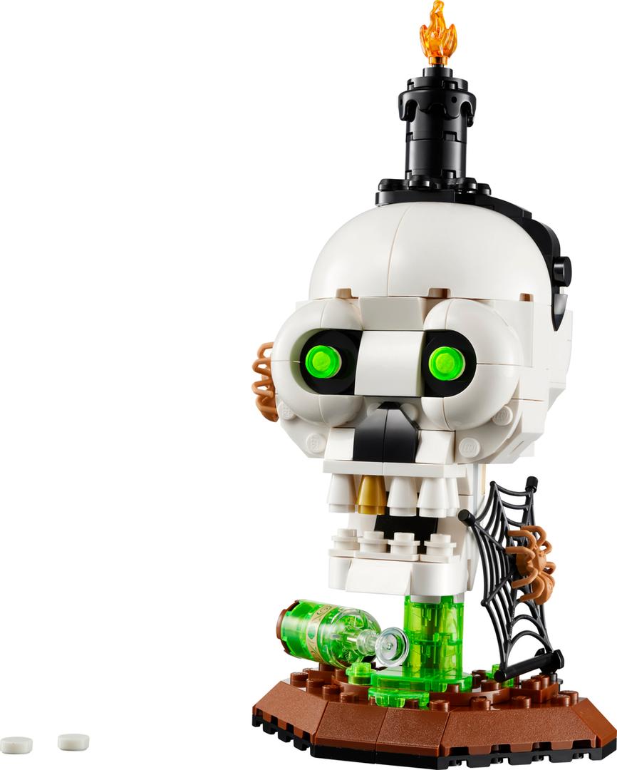 Lego Halloween Skull Candle
