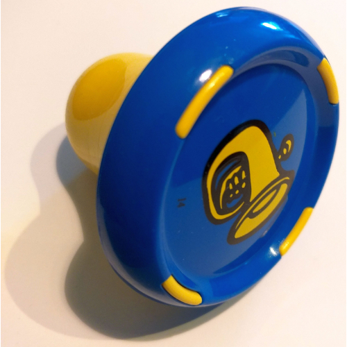 Lego Music Builder Sound Plug with Yellow Base and Yellow Tuba Print