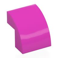 Lego Brick Curved 2 x 2 x 1 2/3 / Dark Pink