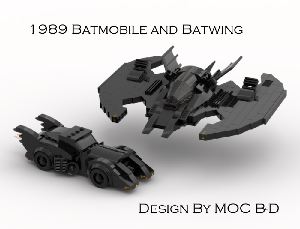 Lego 1989 Batmobile and Batwing