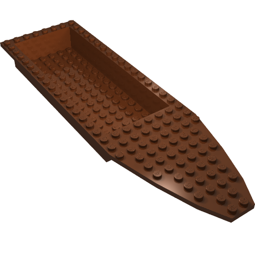 Lego Boat Deck 8 x 28 x 3 / Reddish Brown