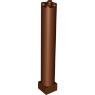 Lego Support 2 x 2 x 11 Solid Pillar / Reddish Brown