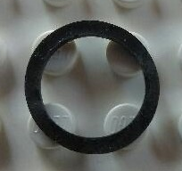 Lego Rubber Band Extra Small (Square Cross Section) / Black