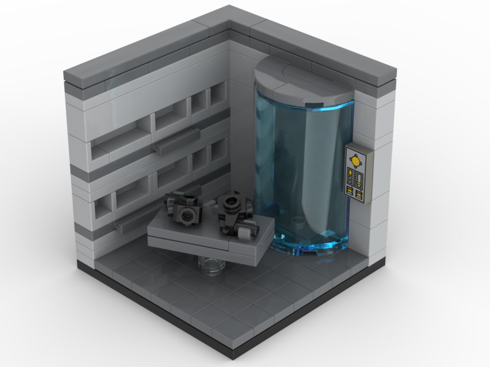 Lego S26 Diorama - Blacktron Mutant