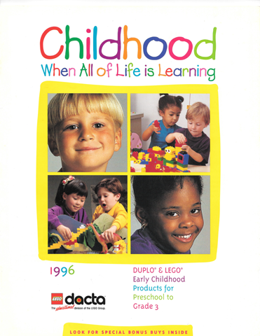 Lego 1996 Large US Dacta - Early Learning (Childhood - When All of Life is Learning)