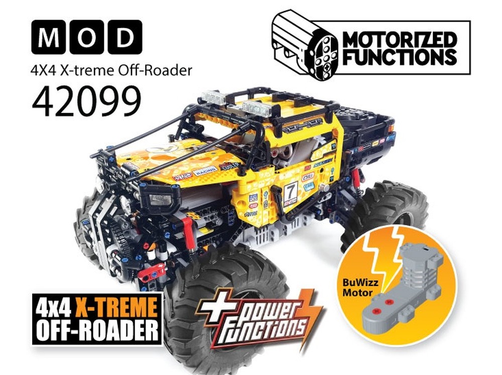 Lego 42099 4X4 X-treme Off-Roader RC MOD for Power Function & BuWizz Mortors