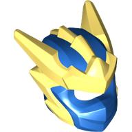 Lego Wrap with Bright Light Yellow Spikes / Blue