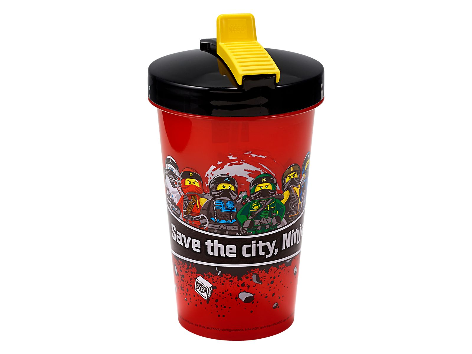 Lego Ninjago Tumbler with Straw (Black Lid)