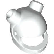 Lego Helmet, Standard, 2 Horn Holes / White