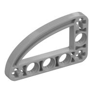 Lego Technic Beam 3 x 5 L-Shape with Quarter Ellipse Thin / Pearl Light Gray