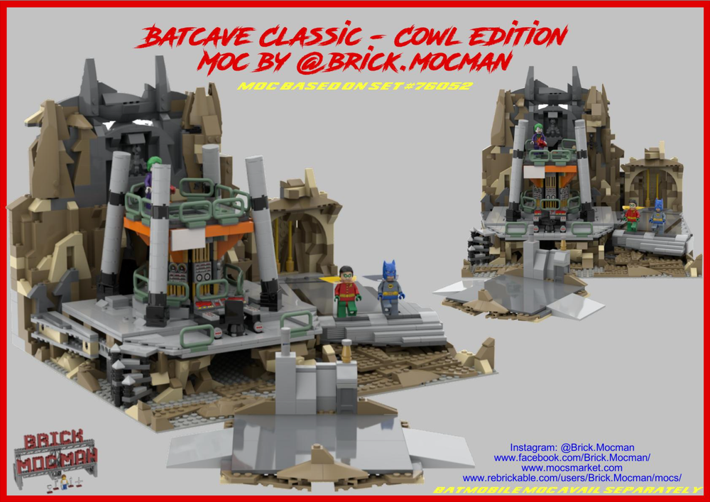 Lego Batcave Classic Set - (Cowl Edition)