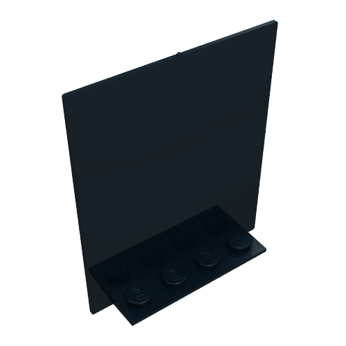 Lego Door 2 x 5 x 5 Swivel, Flat Base / Black