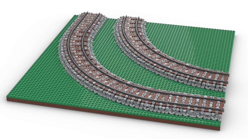 Lego 014 Ballasted Dual Corner Baseplate