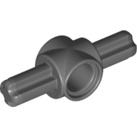 Lego Technic Pin Connector Hub with 2 Axles / Dark Bluish Gray