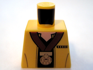 Lego Torso SW Jacket with Black Undershirt and Gold Medal Pattern / Yellow