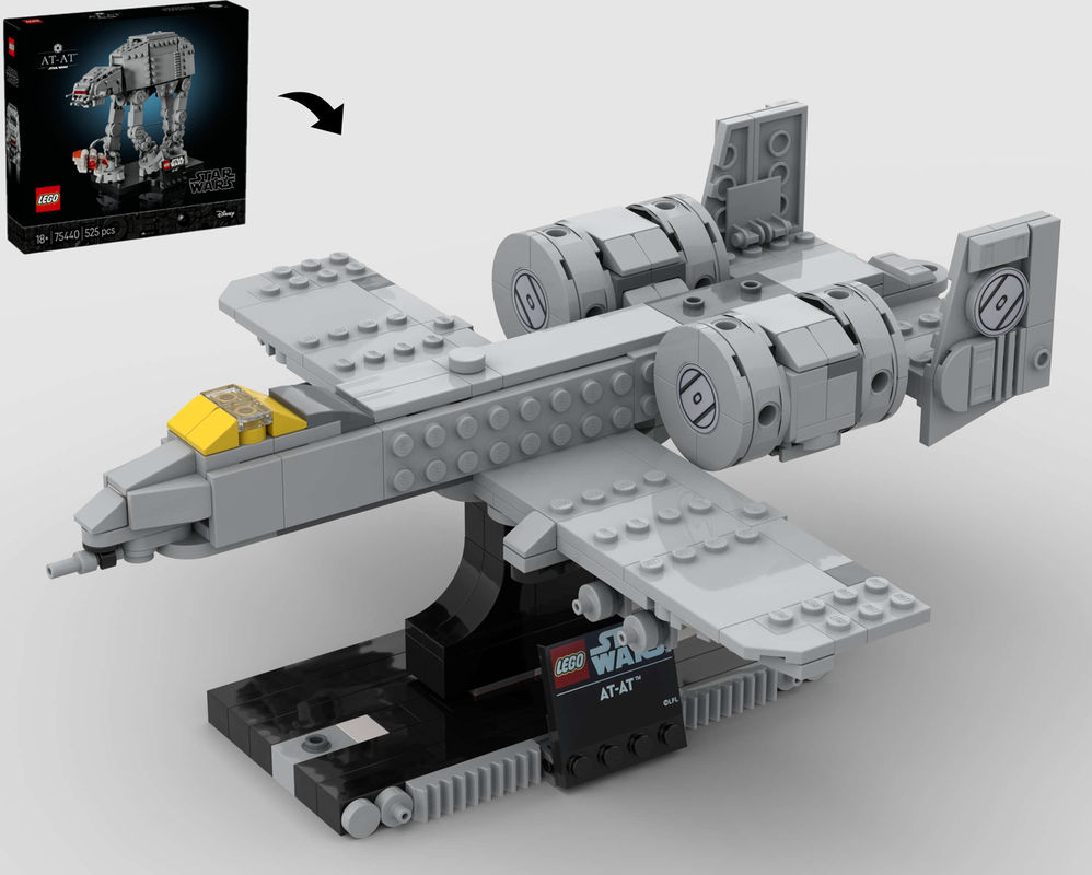 Lego Fairchild Republic A-10 Thunderbolt II – Alternate Build of 75440 AT-AT